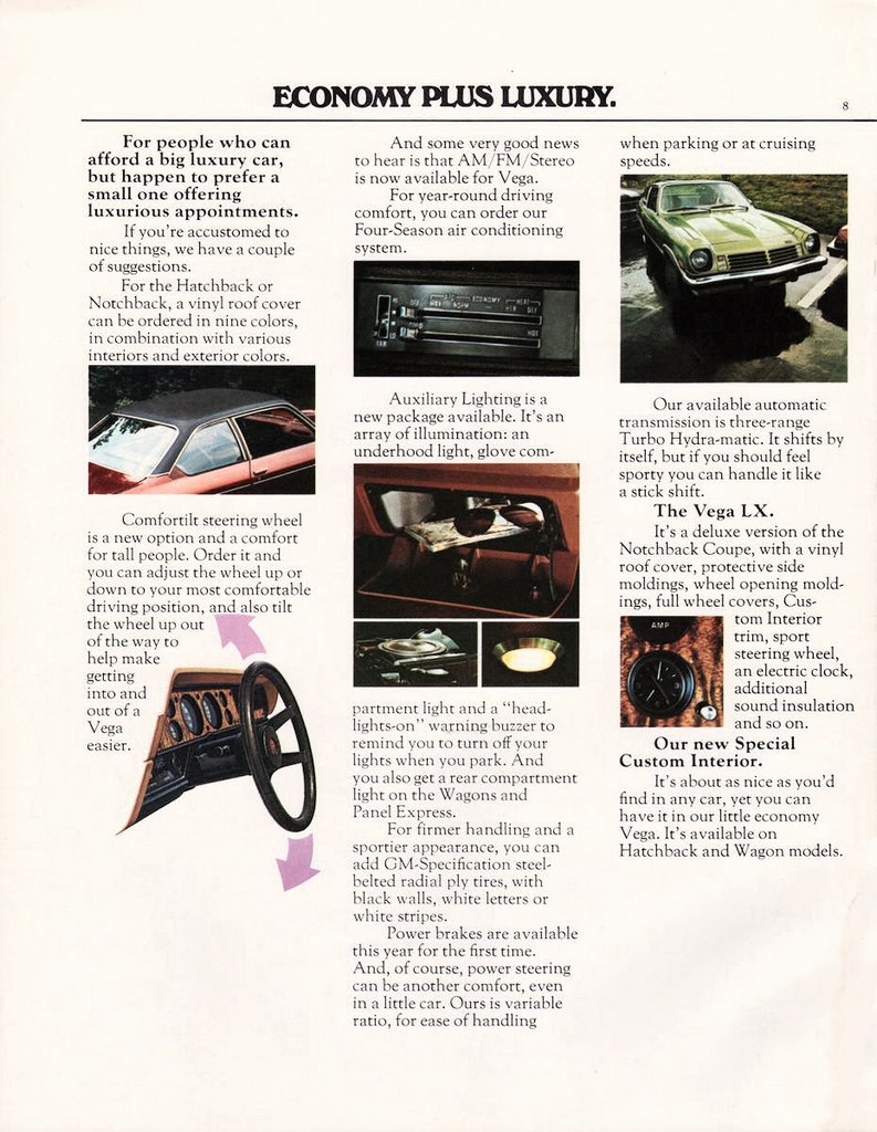 1975 Chevrolet Vega Brochure Page 8